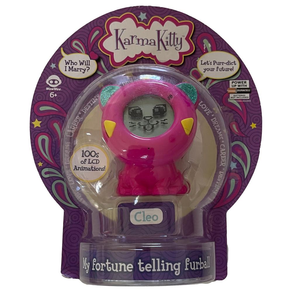 WowWee Karma Kitty Fortune Telling Furball Electronic Pet, Pink Cleo Cat