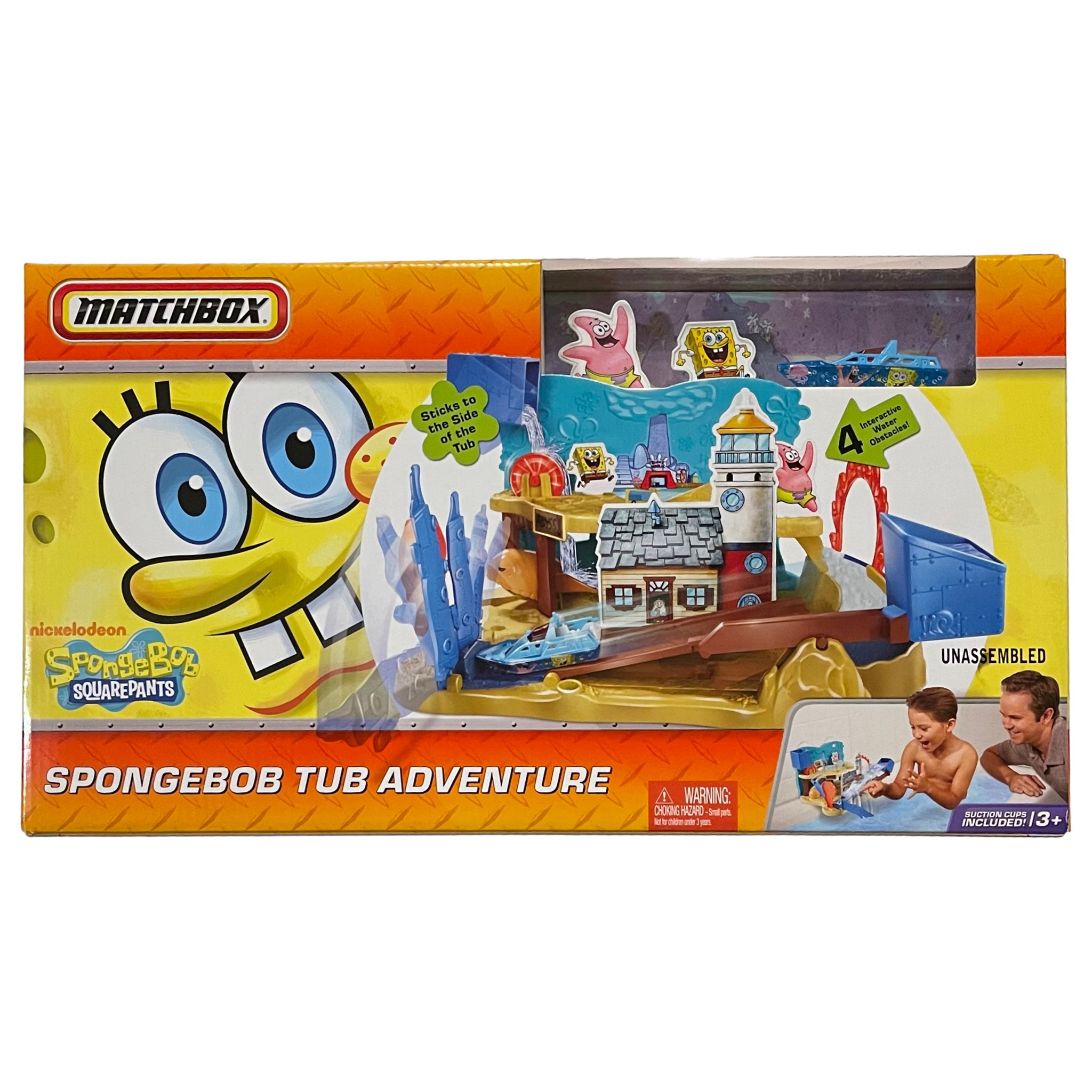 Matchbox SpongeBob Tub Adventure Playset with Boat Vehicle