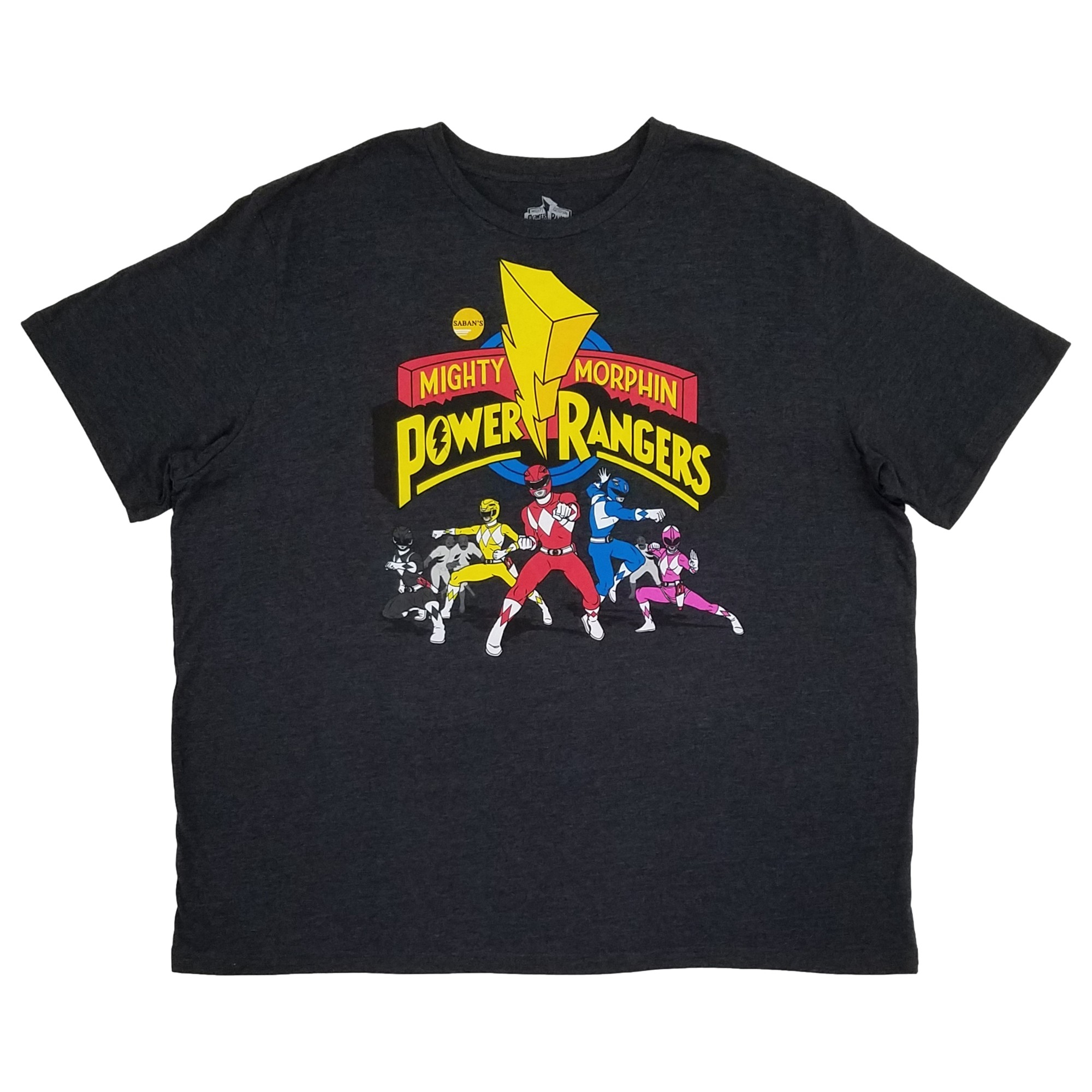 Power Rangers Mighty Morphin Power Rangers Mens Big & Tall Black ...