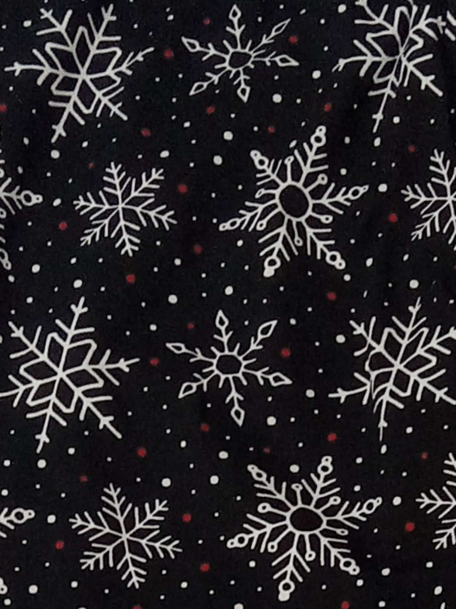 NOBO Junior Womens Christmas Black White Red Snowflake Holiday Leggings X-Large