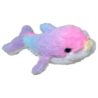 Fiesta Toys Rainbow Sherbet Ultra Plush Dolphin Stuffed Animal 9