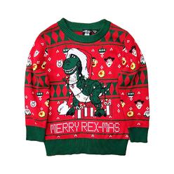 Disney Toddler Boys Toy Story Merry Rex-Mas Christmas Holiday Knit Sweater 2T