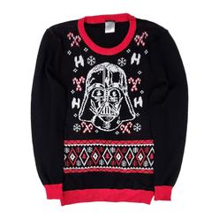Star Wars Boys Red & Black Star Wars Darth Vader Santa Christmas Holiday Sweater XL