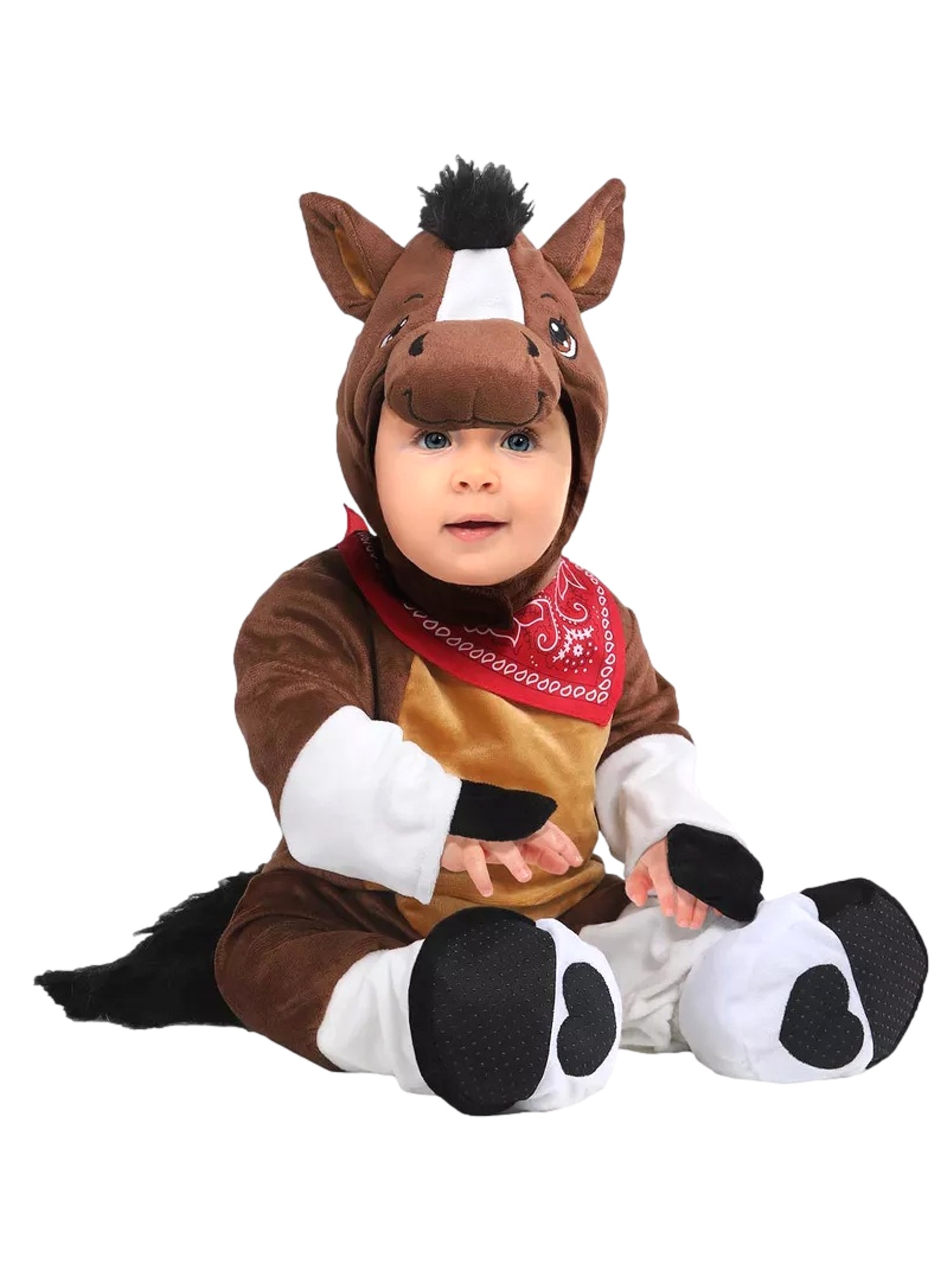 Celebrate Infant Boys & Girls Brown Giddy Up Pony Jumpsuit Halloween Costume