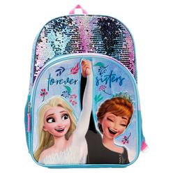 Disney Frozen Elsa and Anna Forever Sisters Sequin 17" Laptop Backpack