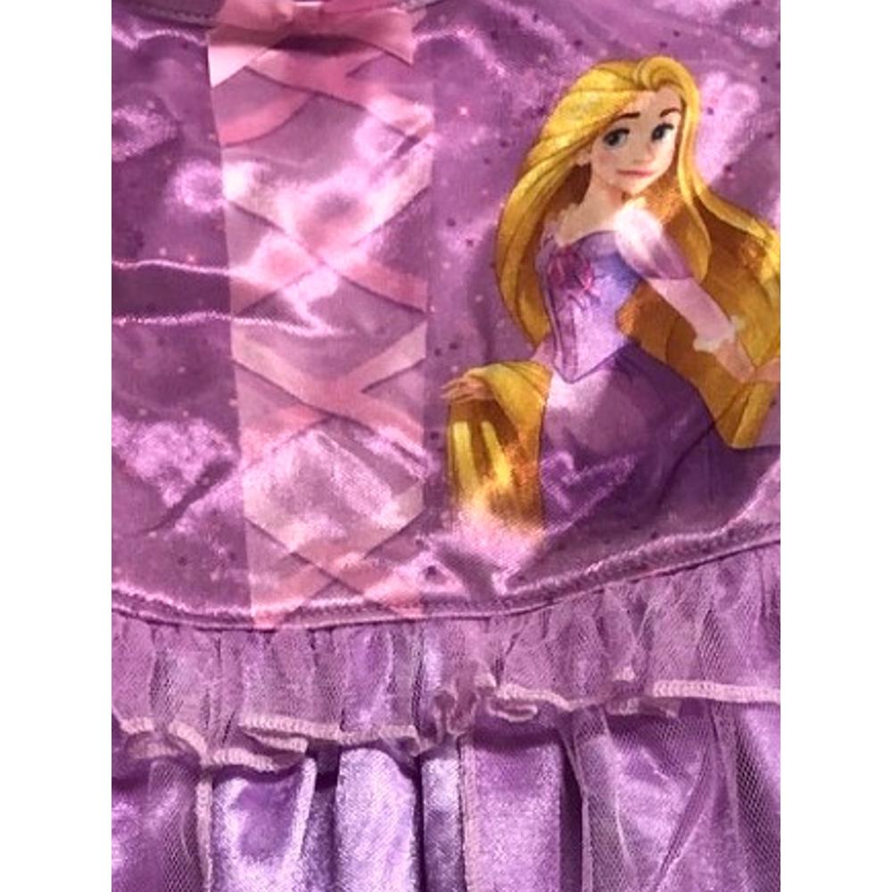 Disney Tangled Toddler Girls Silky Purple Rapunzel Nightgown Night Gown