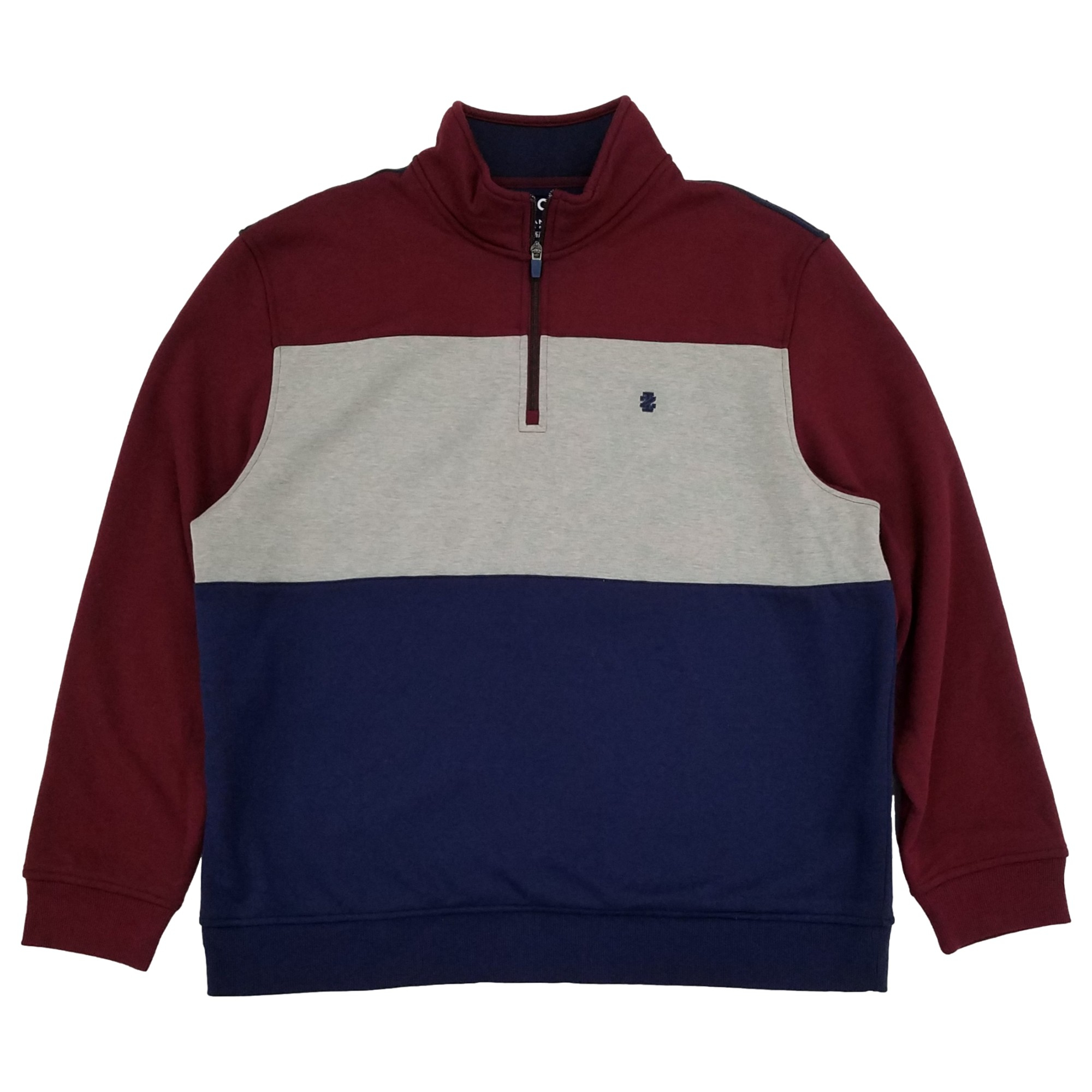Izod IZOD Mens Port Royale Performance Fleece Quarter-Zip Pullover