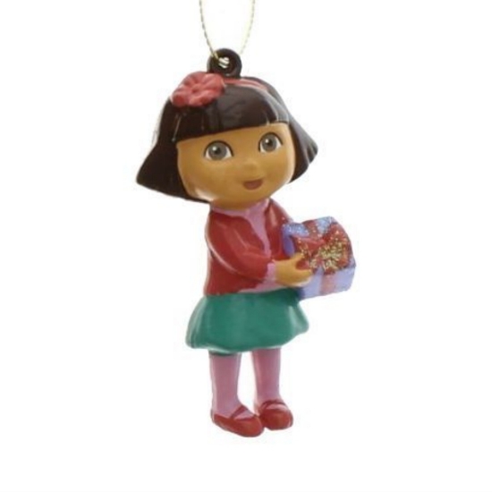 Nickelodeon Dora the Explorer Christmas Ornament 38 Dora with Gift