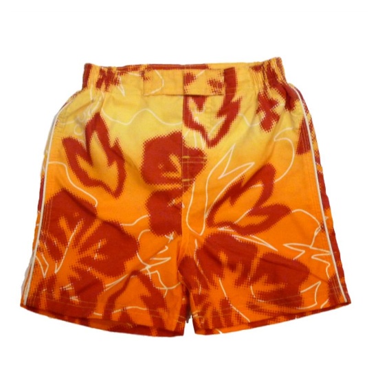 Sand N Sun Toddler Boys Bright Orange Swim Trunks Board Shorts