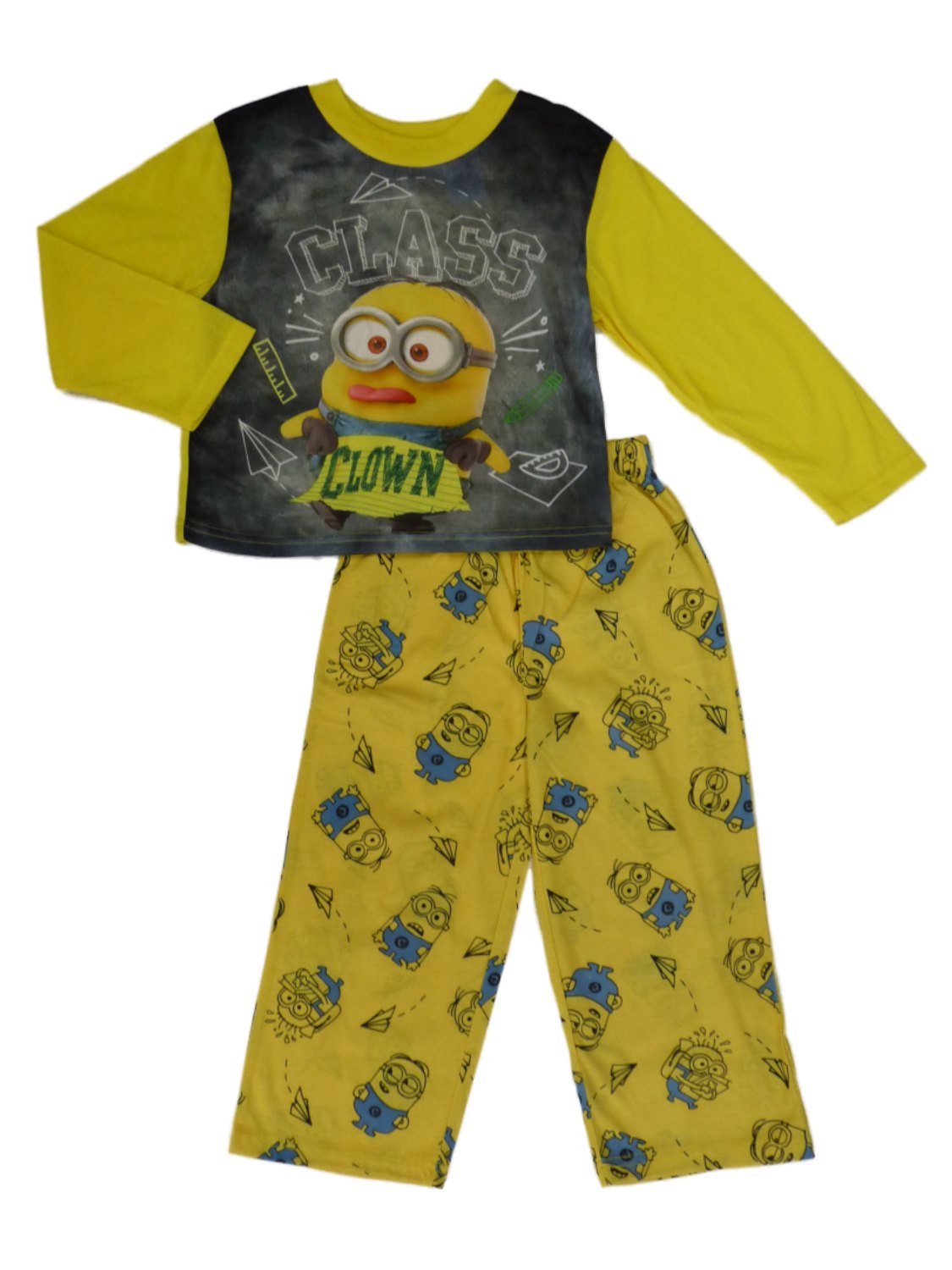 Illumination Entertainment Despicable Me Boys Minion Sleepwear Class Clown Pajama Set 4-5