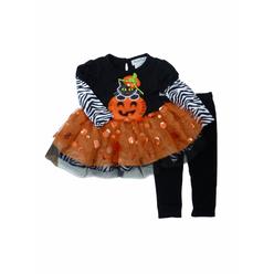 Rare Too! Rare Too Infant Toddler Girls Pumpkin Tutu Shirt Leggings Halloween 2 PC Set
