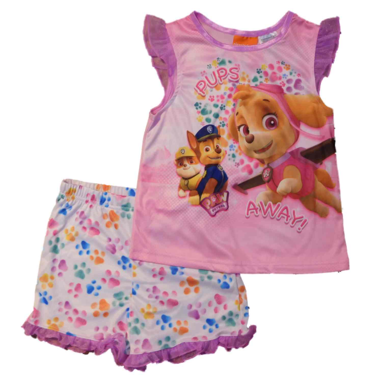 Hatley Pink Pups Pajama Set main image 1