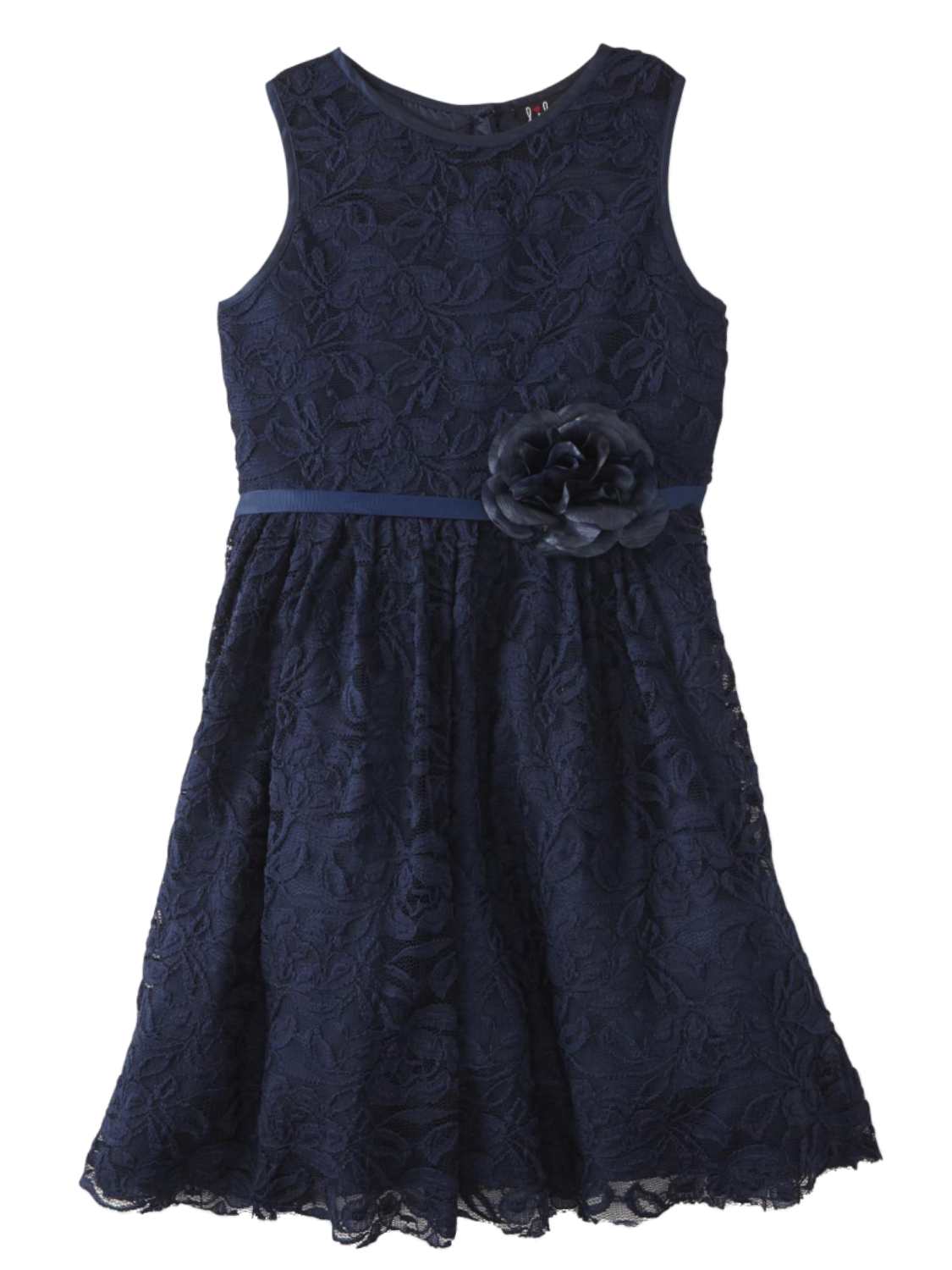 navy blue holiday dress Nantucket Grandccasion Cindy Lou Sash | Children's Boutique Apparel & Classic Gifts Fitted waist tops a figure Lauryn Dress in Navy Blue
