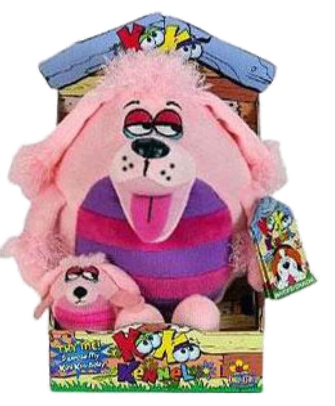 Jay at Play KooKoo Kennel Barking Plush with Mini Puppy Dog - Pink Poodle Stuffed Animal Pal