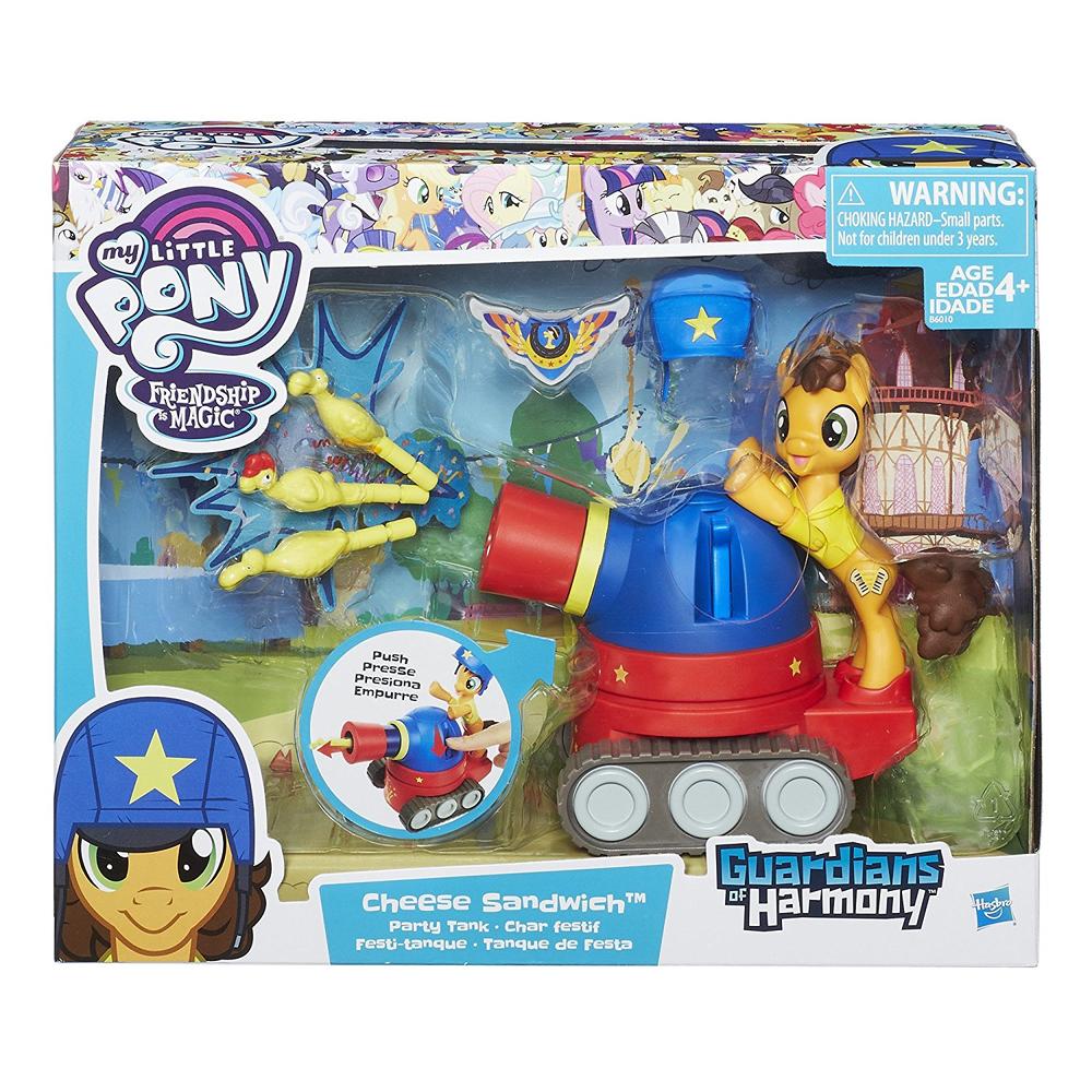 My Little Pony Guardians of Harmony Cheese Sandwich Pony with Party Tank Playset