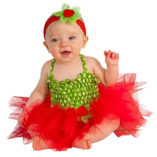 Rubie S Costume Co Infant Girls Red Strawberry Costume Baby Tutu Dress Headband Outfit Rubie S Costume Co Infant Girls Red Strawberry Costume Baby Tutu Dress Headband Outfit