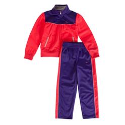Nike Toddler Girls Pink & Purple Ruched Jacket & Pants Set Tricot Track Suit