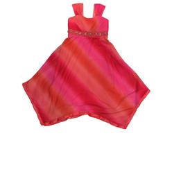 Speechless Big Girls Pink & Orange Hombre Tulle Tank Top Holiday Party Flower Girl Dress 8