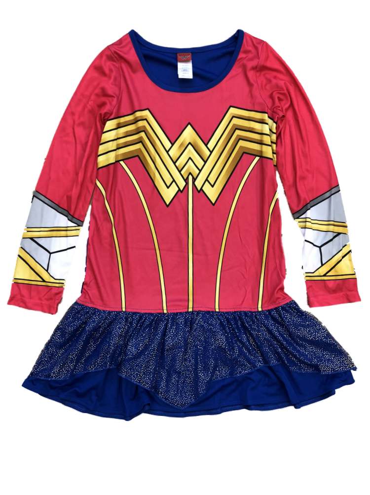 DC Comics Girls Silky Wonder Woman Nightgown Superhero Night Gown