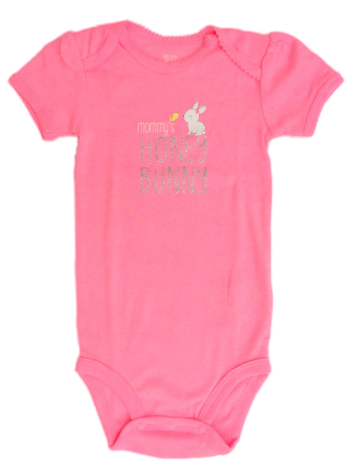 Carter's Infant Girls Pink Mommy's Honey Bunny Easter Outfit Baby Rabbit Bodysuit