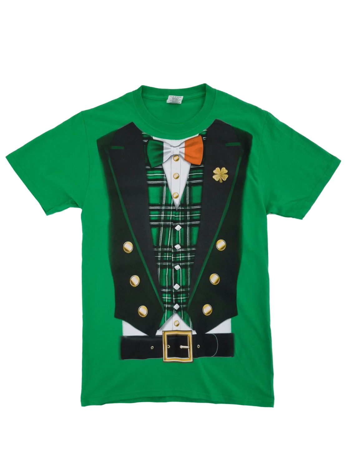 St Paddies Tee Mens Green St. Patrick's Day Leprechaun Costume Graphic T-Shirt