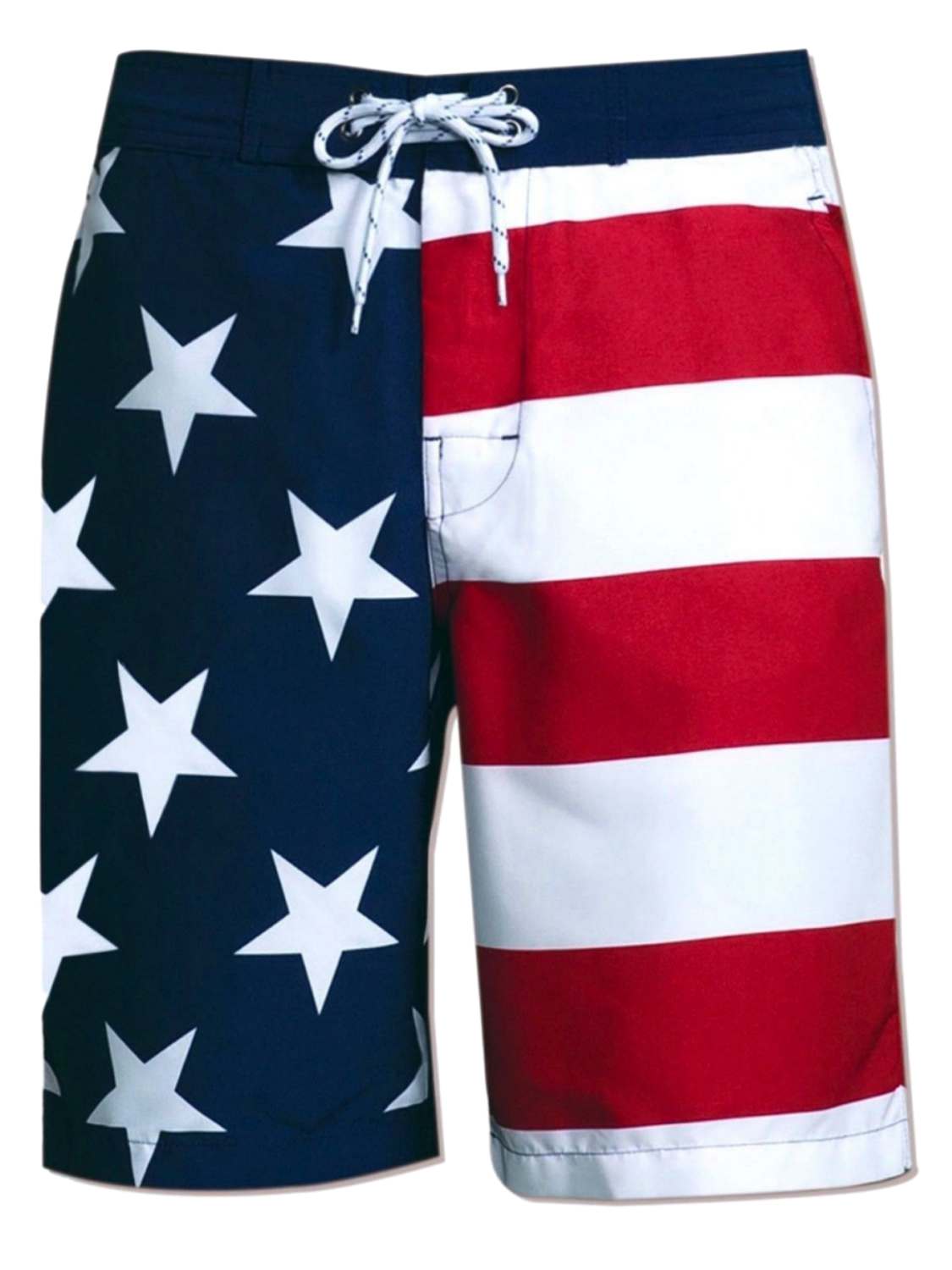 Sjb Mens Patriotic Stars Stripes Usa Flag Swimming Trunks Board Shorts Xx Large