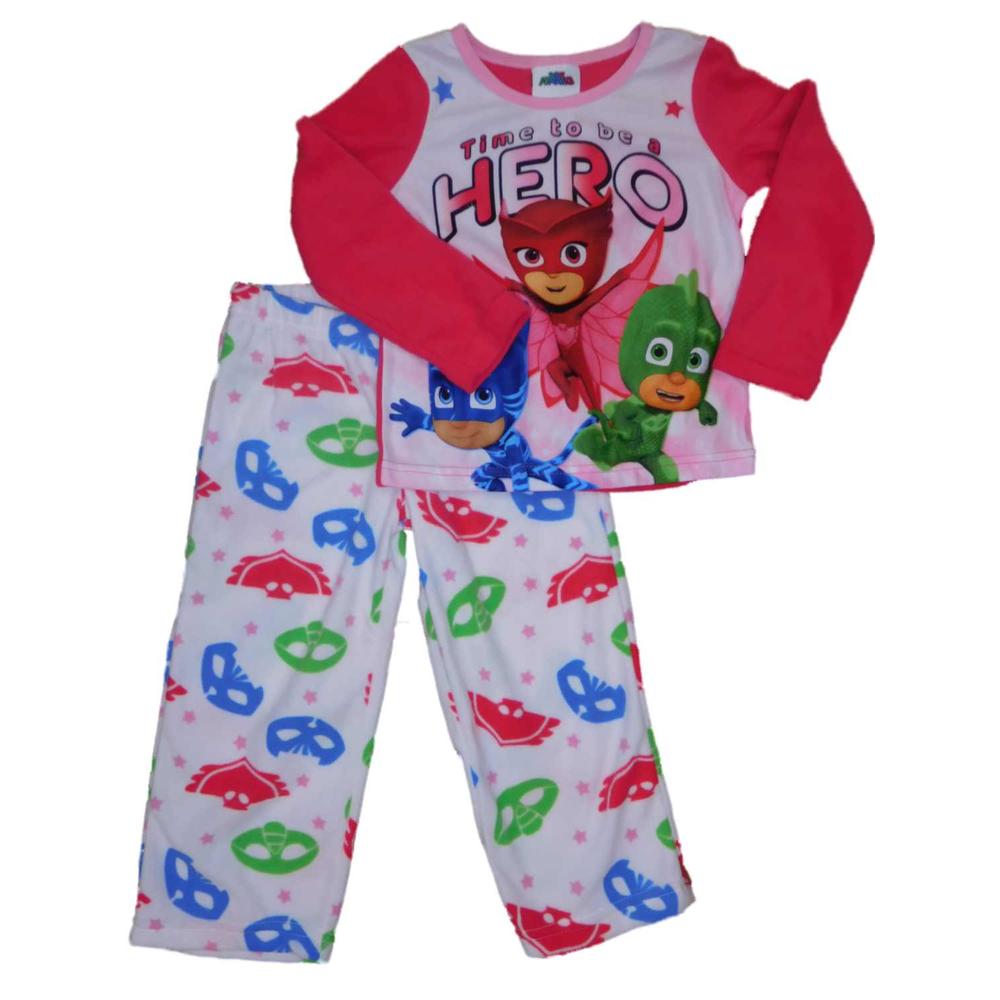 Catboy Pyjamas Girls Nickelodeons PJ Masks Pajamas Catboy Owlette & Gekko Fleece Sleep Set
