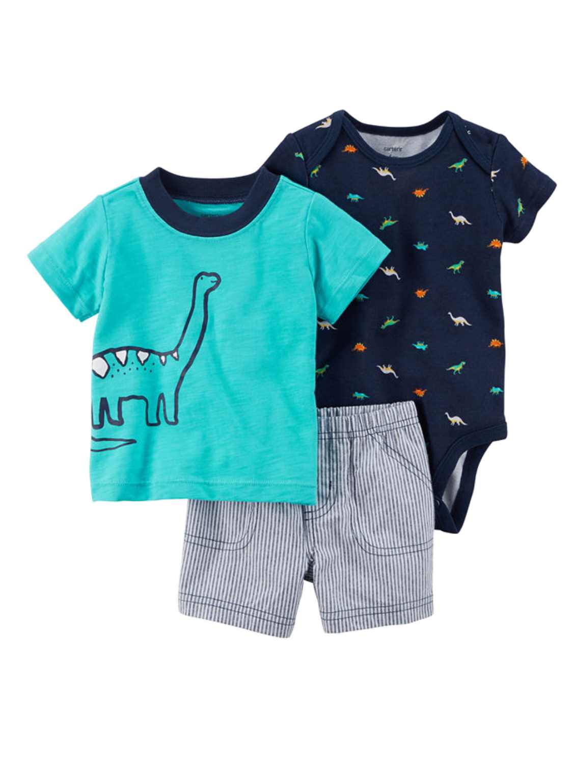 Carter's Carters Infant Boys Dinosaur Brontosaurus Baby Outfits Shirt ...