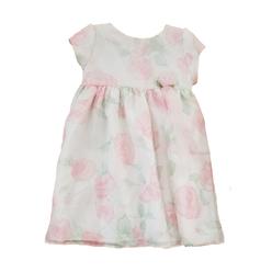 Perfectly Dressed Infant Baby Girls White Pink Rose Green Holiday Fancy Party Easter Dress 12M