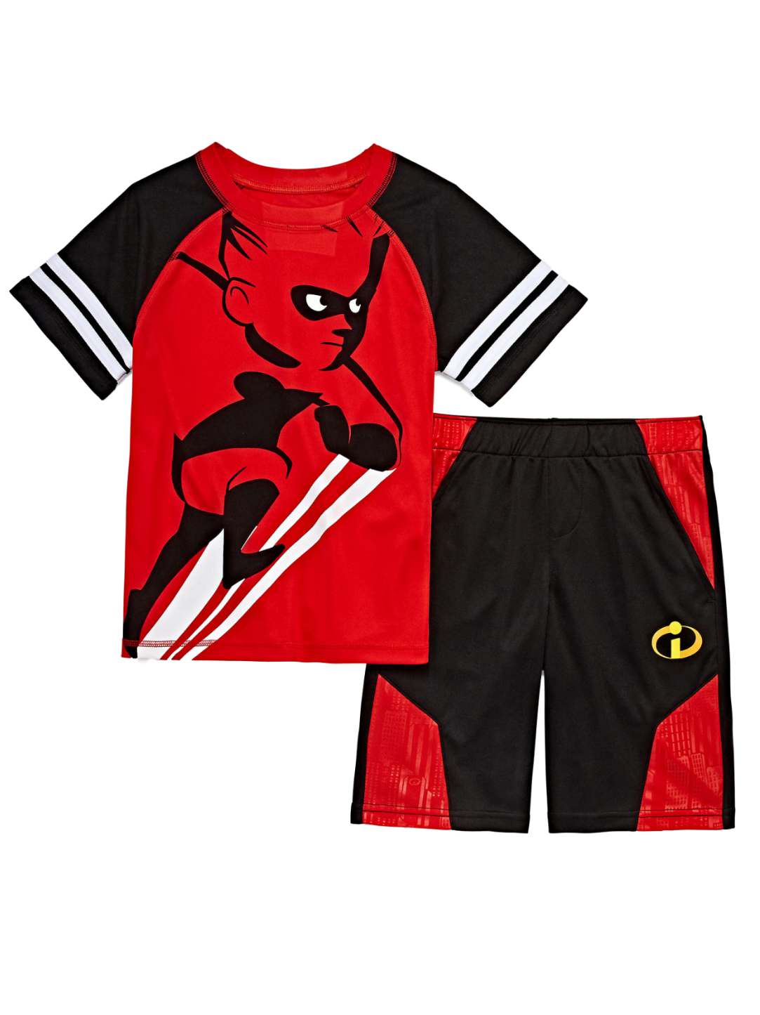 Disney Incredibles Toddler & Boys Red Dash Outfit Tee Shirt & Shorts Set