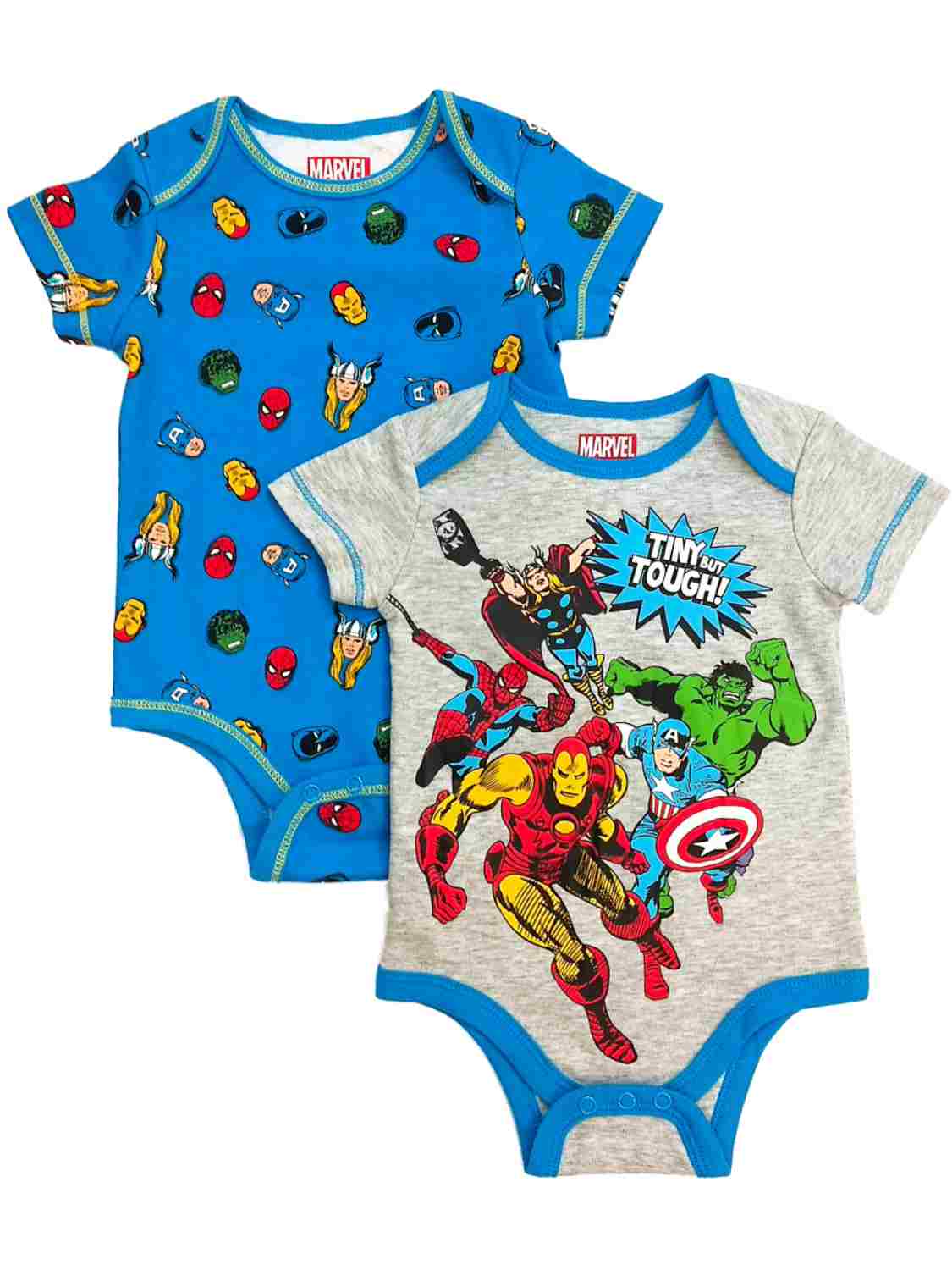 Marvel Comics Infant Boys 2pc Avengers Bodysuit Set Hulk Thor