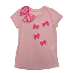 JOJO Girls Pink Jojo Siwa Valentines Day Tee Shirt More Love More Bows Heart Top