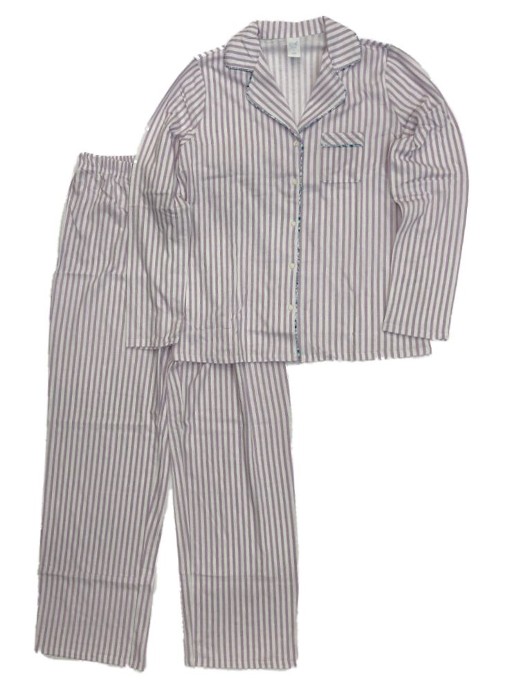 Plaid Pajama Adonna Pajama Set Adonna Womens Lilac Purple