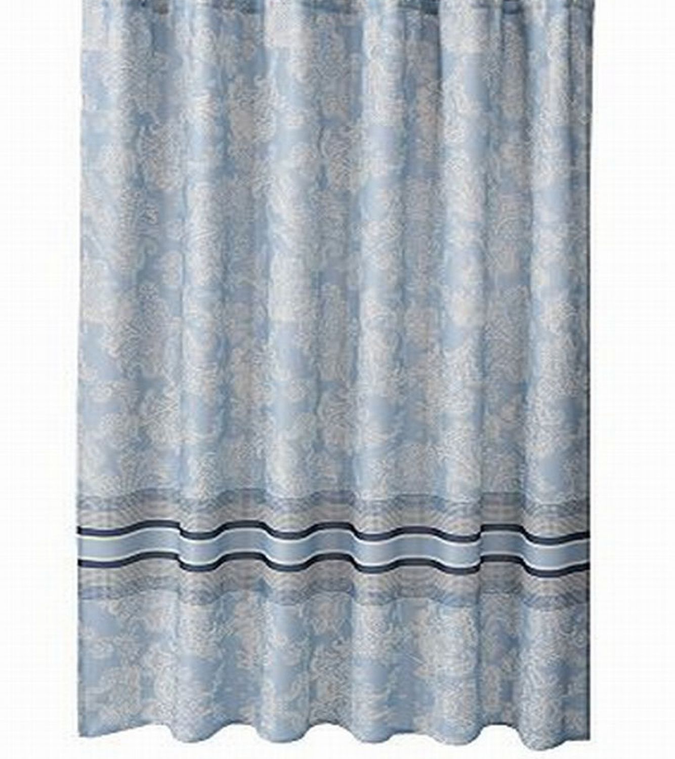 Sonoma Blue Bridgeport Paisley Fabric Shower Curtain Bath