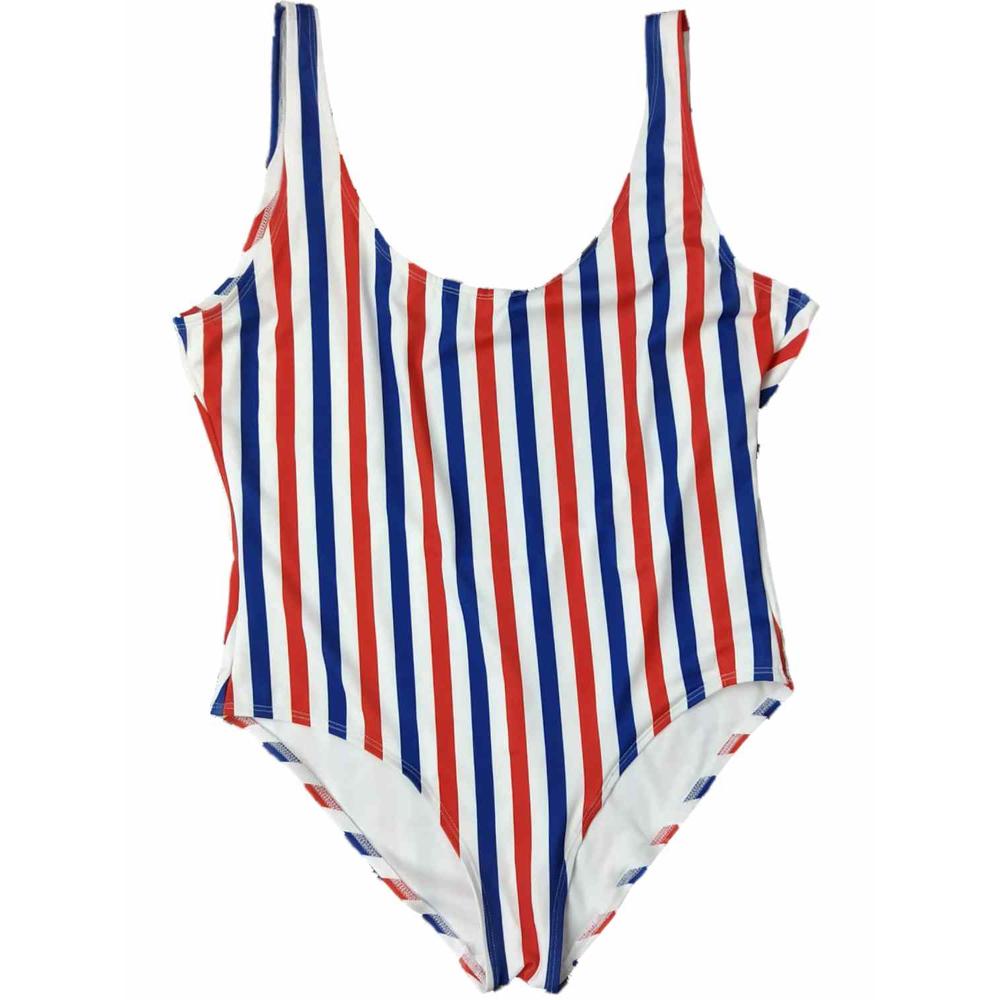 City Streets Womens Red White Blue Usa Flag Striped One Piece Swimming Bathing Suit City Streets Womens Red White Blue Usa Flag Striped One Piece Swimming Bathing Suit