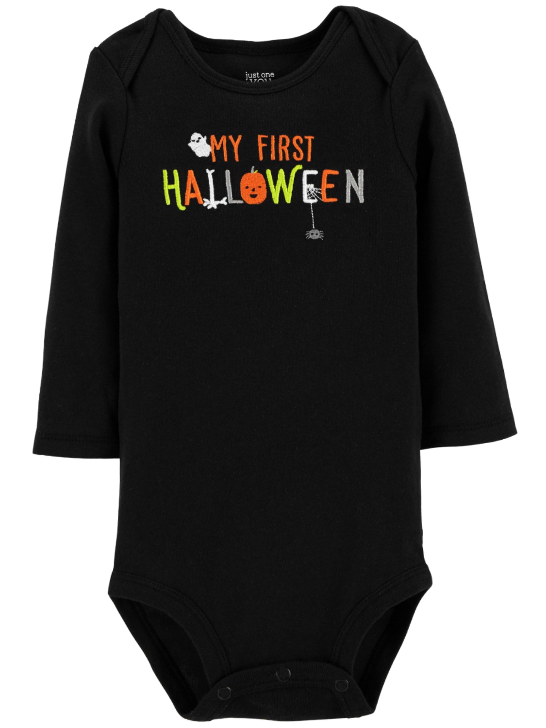 Carter's Carters Infant Boy Black My First Halloween Bodysuit Ghost Creeper Shirt