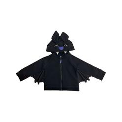 Cat & Jack Infant & Toddler Girls Black Winged Bat Hoodie Zip Front Sweatshirt Jacket