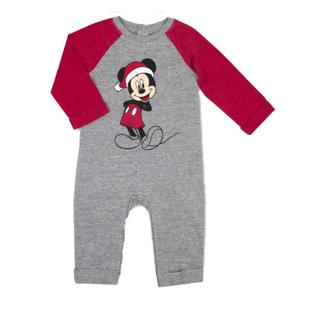 Disney Infant Boys Mickey Mouse Santa Claus Baby Outfit Romper