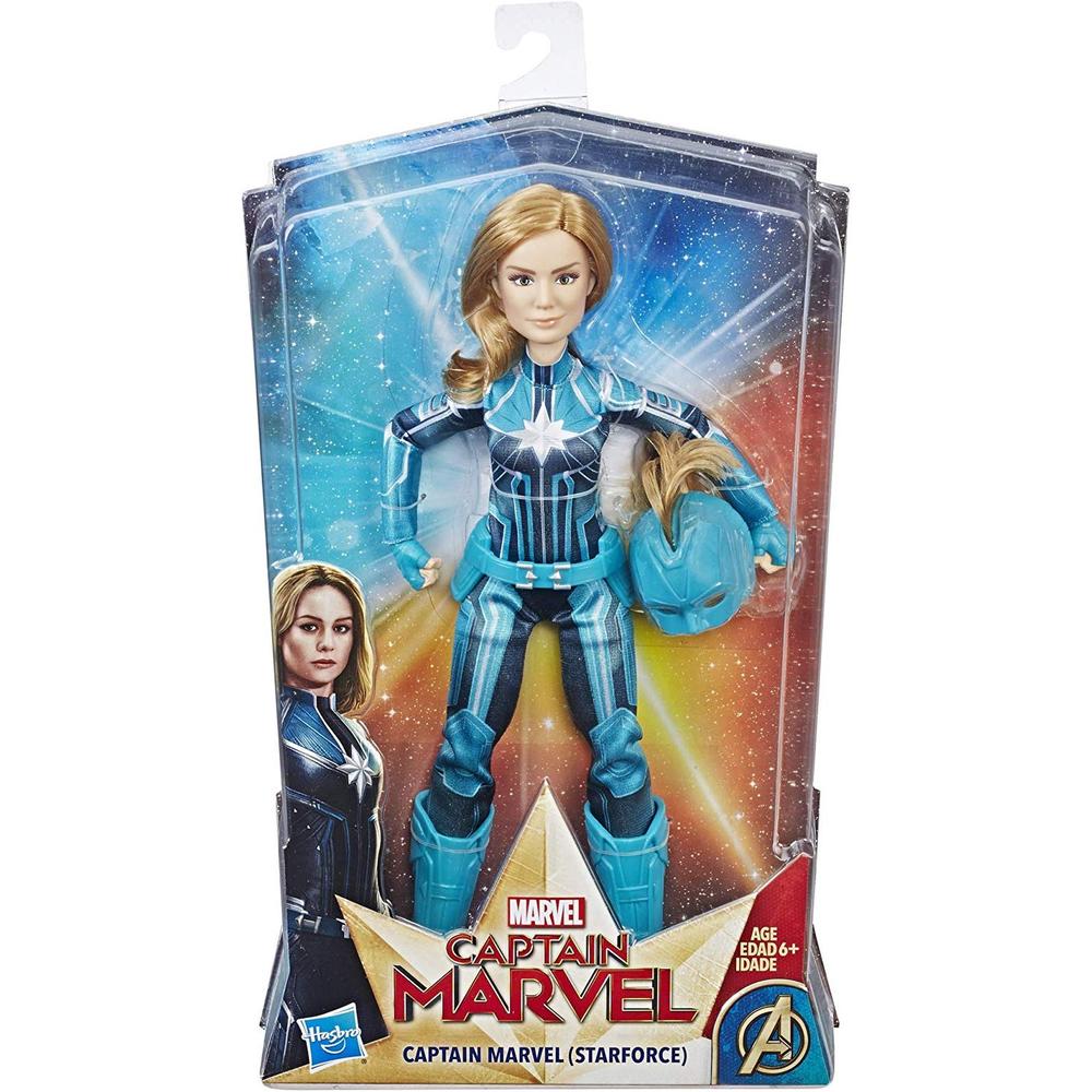 Marvel Captain Marvel Super Hero Starforce Doll, 11.5 inch Action Figure