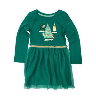 Cat & Jack Girls Green Christmas Tree Animals Tulle Holiday Dress Fox Reindeer & Cat Large, Girl's, Size: Large (10-12) Cat & Jack Girls Green Christmas Tree Animals Tulle Holiday Dress Fox Reindeer & Cat Large, Girl's, Size: Large (10-12)