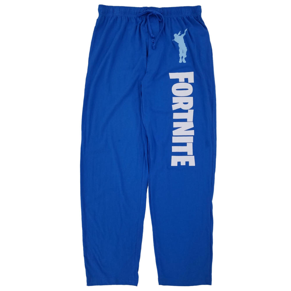 Epic Games Mens Blue Fortnite Dab Dance Sleep Pants Pajama Bottoms