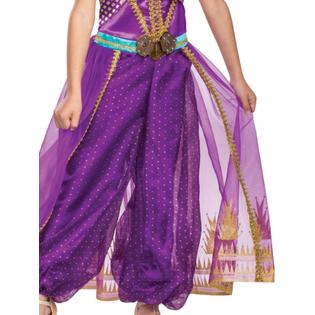 Disguise Disney Aladdin Girls Purple Jasmine Shimmer Halloween Costume Medium