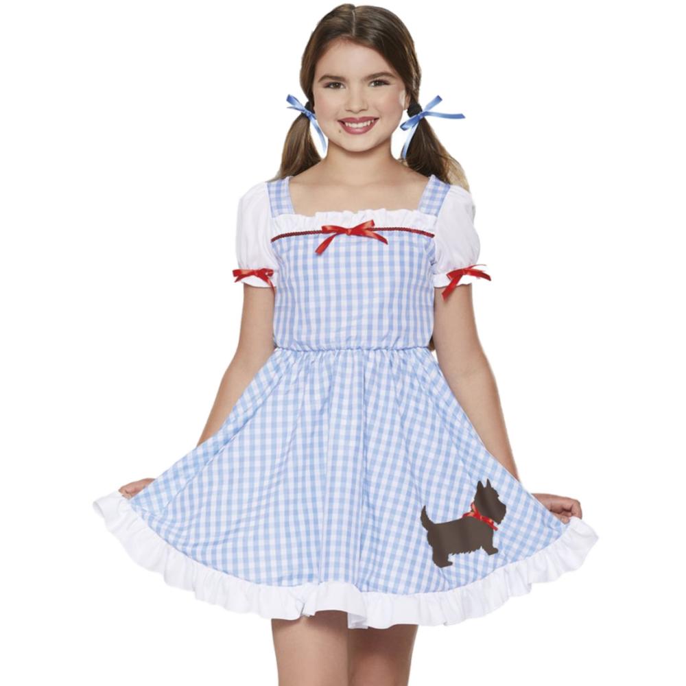 Goodmark Wizard Of Oz Girls Dorothy Kansas Sweetie Toto Halloween Dress Costume S 4 6 Goodmark Wizard Of Oz Girls Dorothy Kansas Sweetie Toto Halloween Dress Costume S 4 6