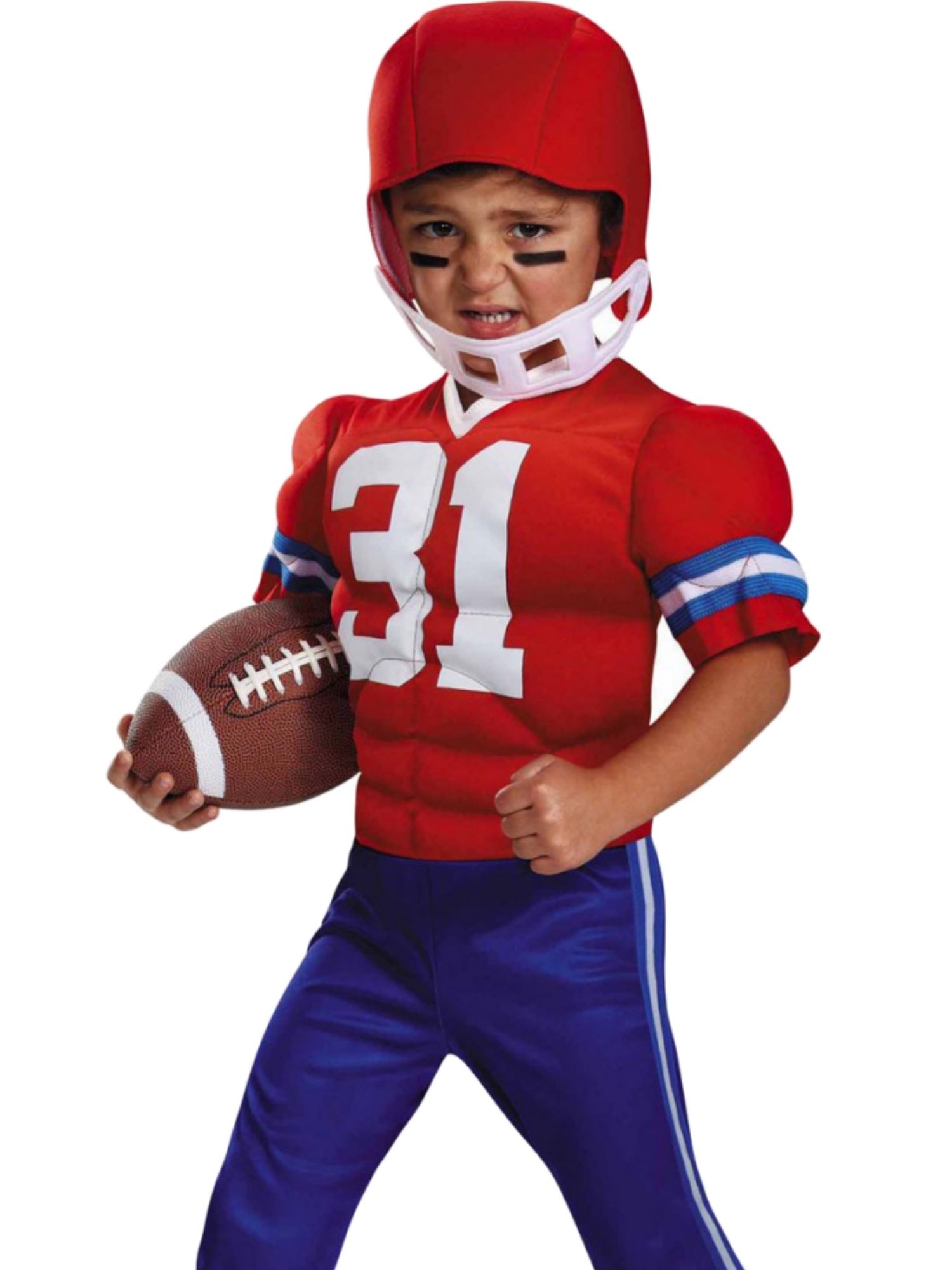 Disguise Power Suits Toddler Boys Football Player Muscle Halloween Costume