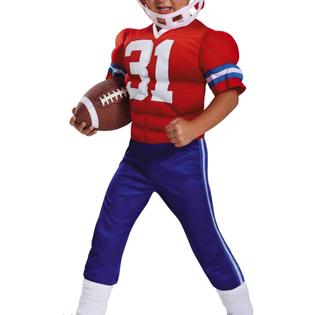 Disguise Power Suits Toddler Boys Football Player Muscle Halloween Costume