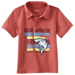 Toughskins Infant Boys Red Polo Shark T-Shirt