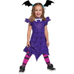 Disney Toddler Girls Purple Vampirina Costume Vampire Halloween Dress 3T-4T