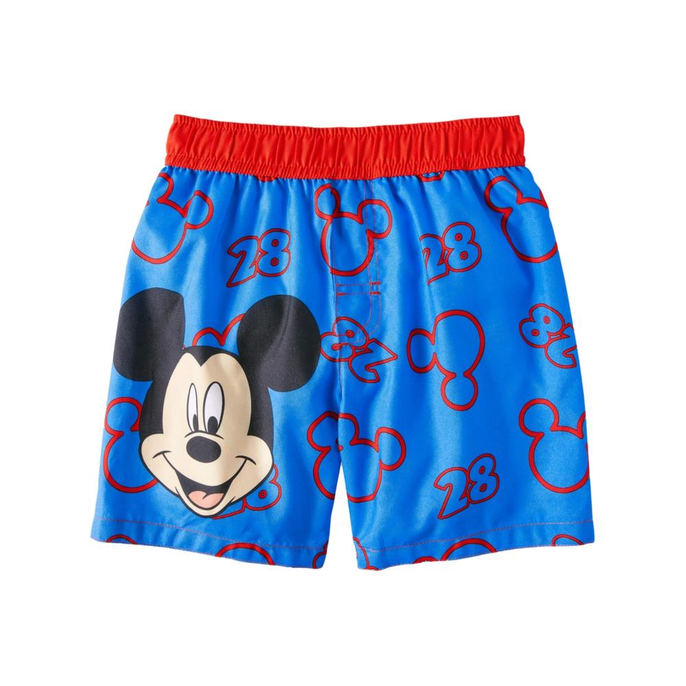 Disney Toddler Boys Blue Mickey Mouse Swim Trunks Board Shorts