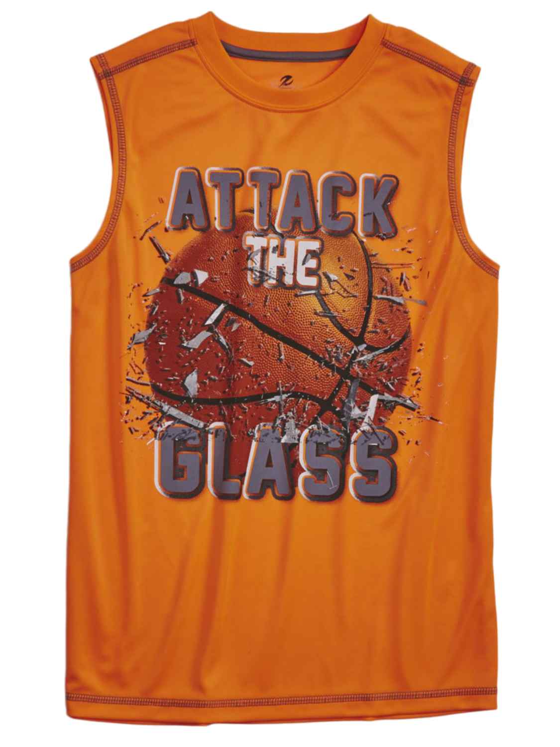 Energy Zone Boys Orange Attack The Glass Athletic Shirt Muscle Tee Tank Top