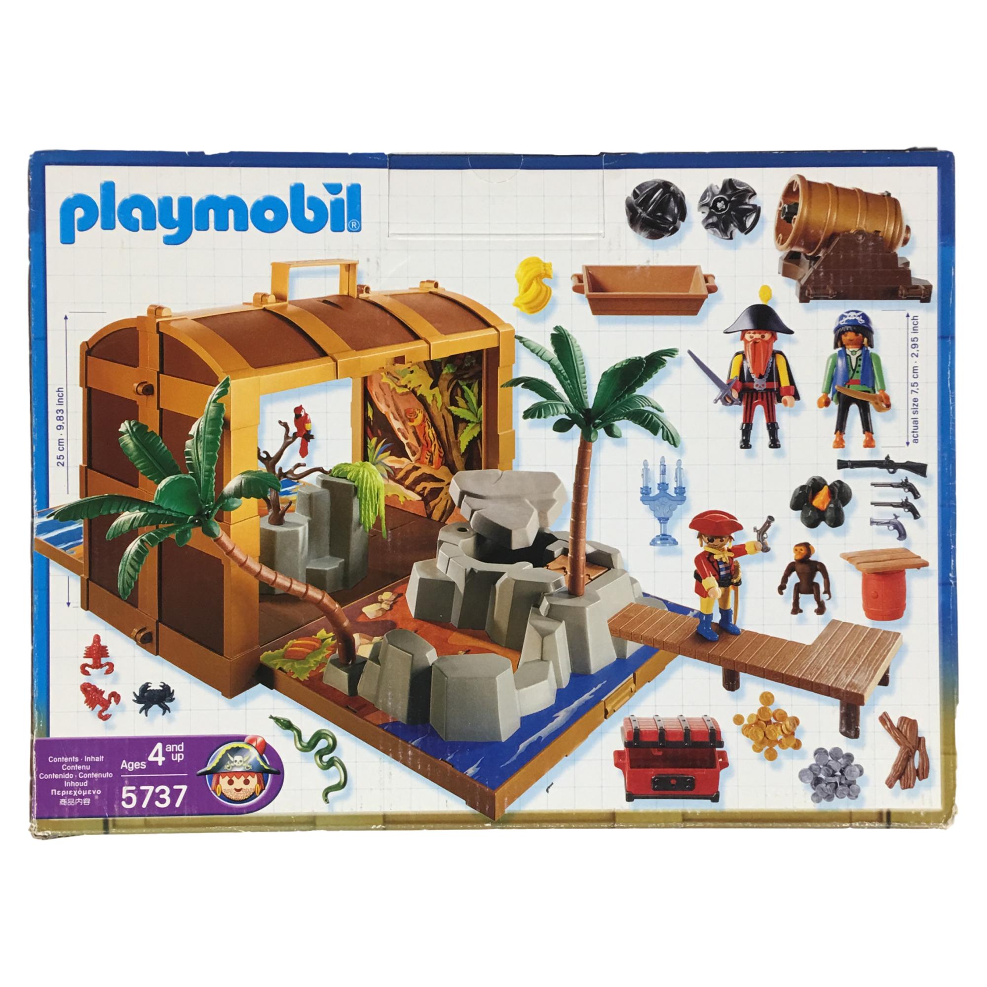 Playmobil Large Pirate Treasure Chest Playset 5737 70 Piece Playmobil Large Pirate Treasure Chest Playset 5737 70 Piece